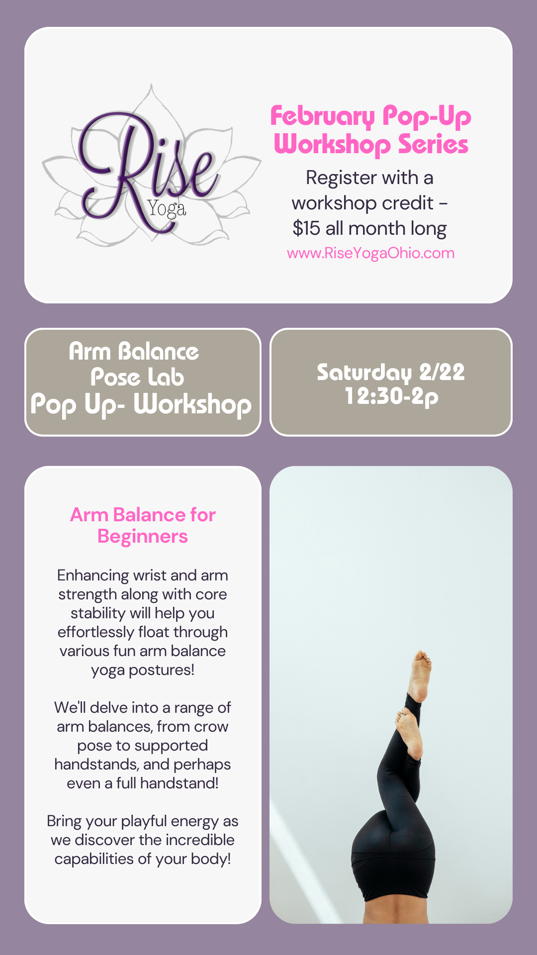 February Pop Up Workshops!